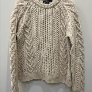 Cable Knit Cream Sweater